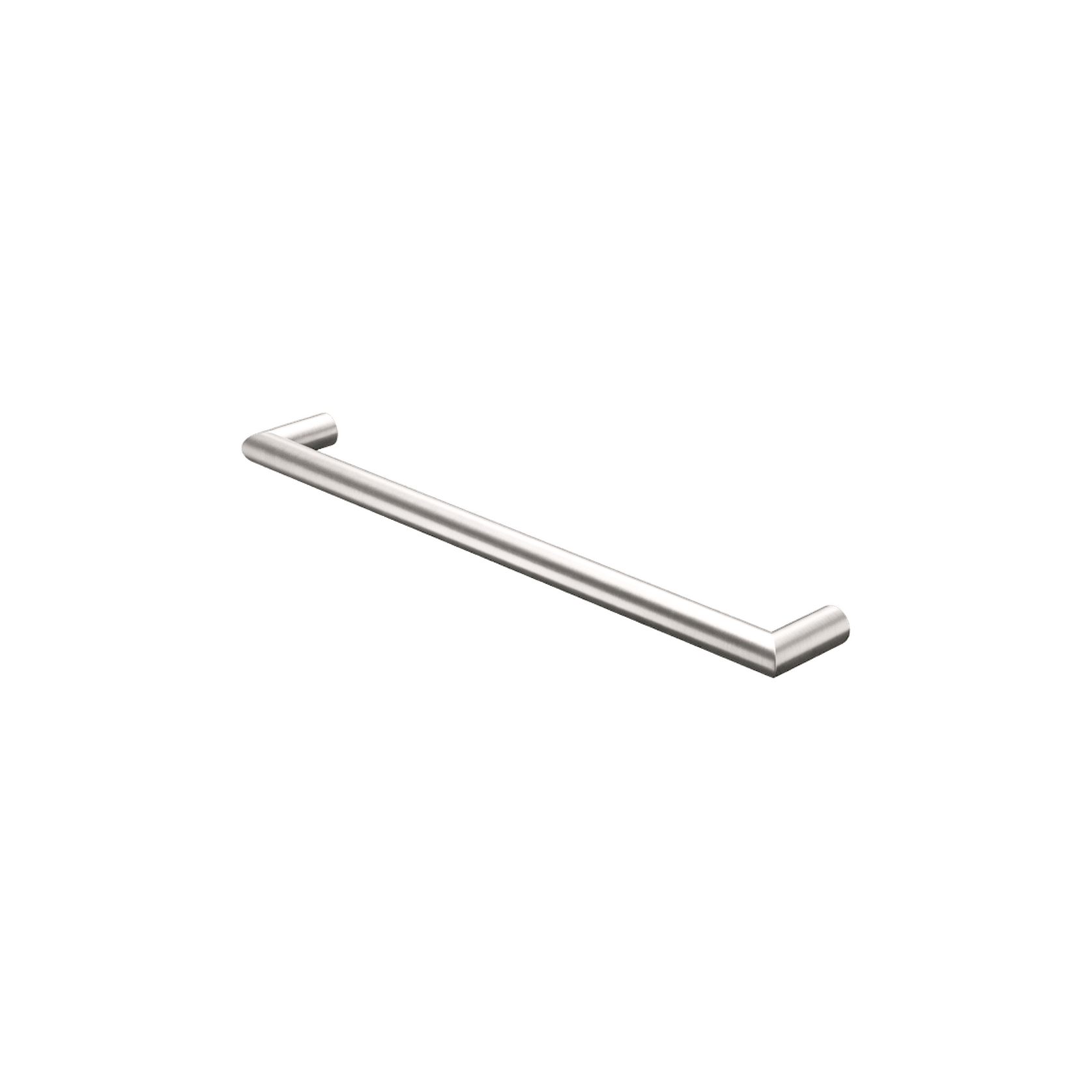 Mecca 240V Single Heated Towel Rail Brushed Nickel gallery detail image
