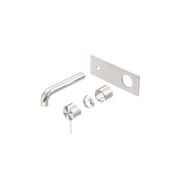 Mecca Wall Basin/Bath Mixer 185mm Trim Kits Only Brushed Nickel gallery detail image