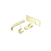 Mecca Wall Basin/Bath Mixer Handle Up 260mm Trim Kits Only Brushed Gold gallery detail image