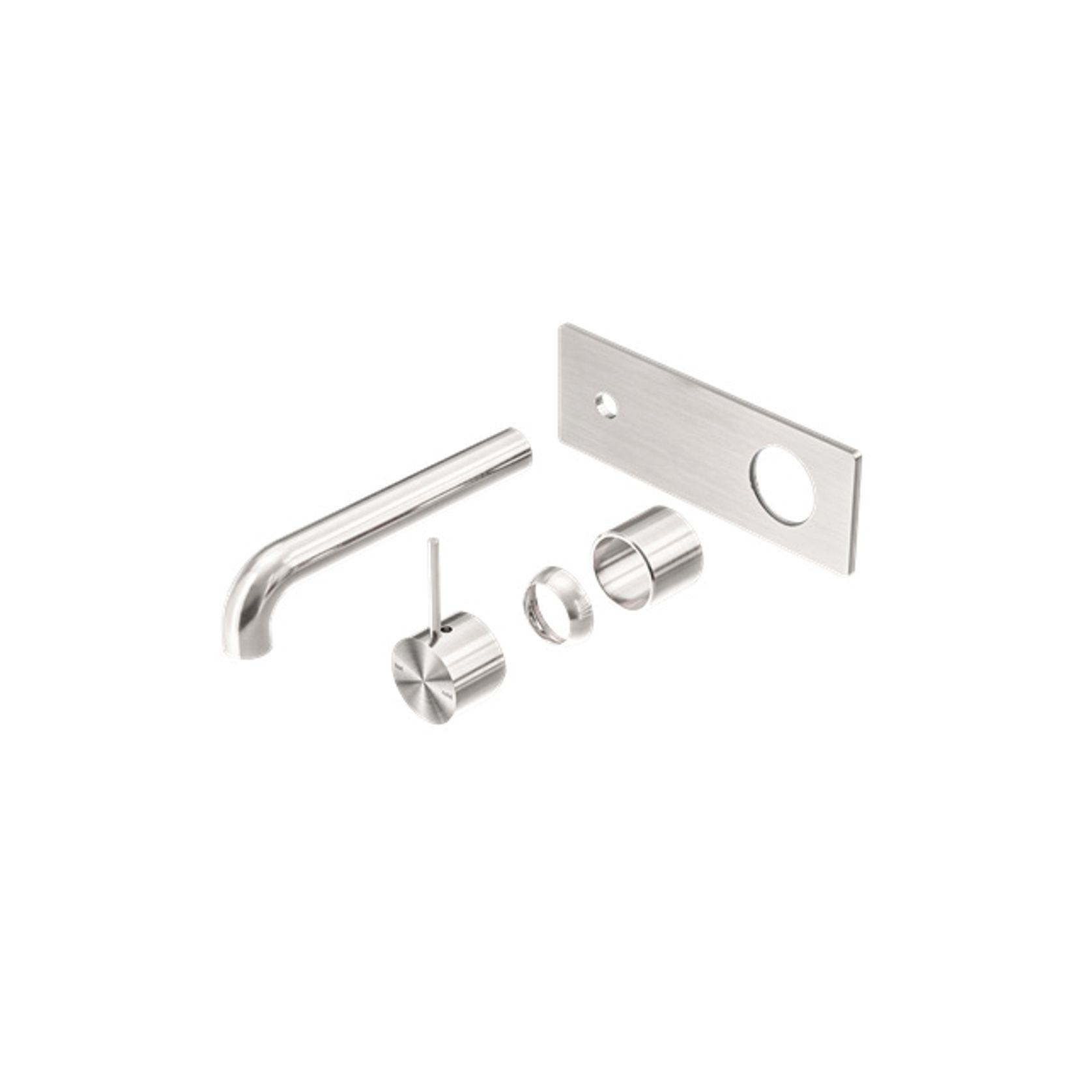 Mecca Wall Basin/Bath Mixer Handle Up 120mm Trim Kits Only Brushed Nickel gallery detail image