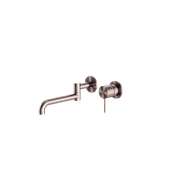 Mecca Wall Basin/Bath Mixer Swivel Spout 225mm Brushed Bronze gallery detail image