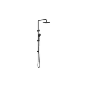 Round Project Twin Shower 4 Star Rating Matte Black gallery detail image