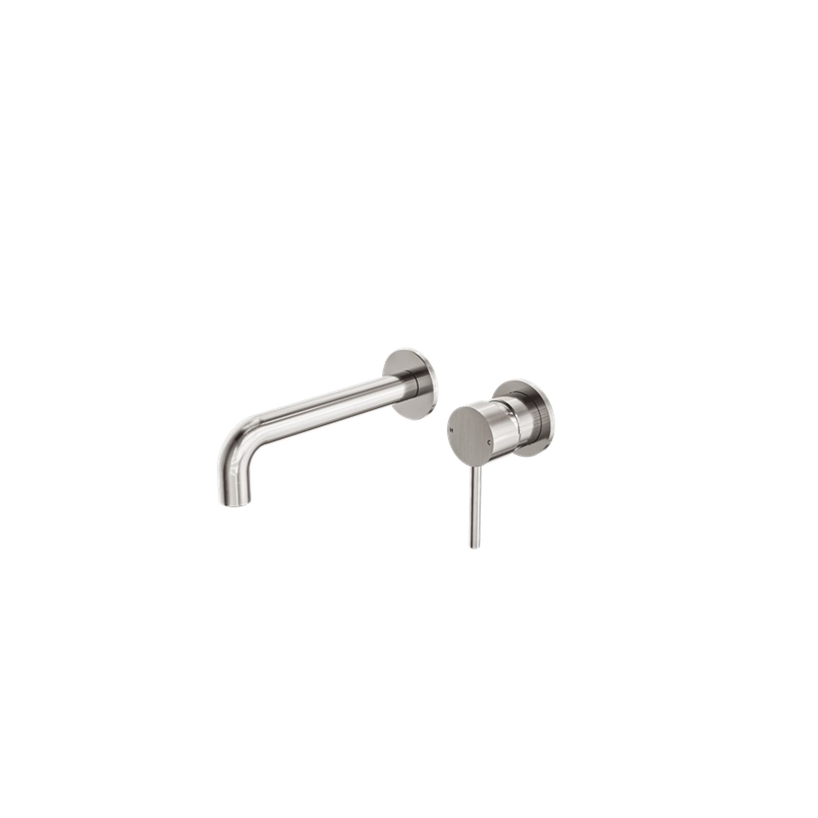 Dolce Wall Basin/Bath Mixer Separate Back Plate Brushed Nickel gallery detail image
