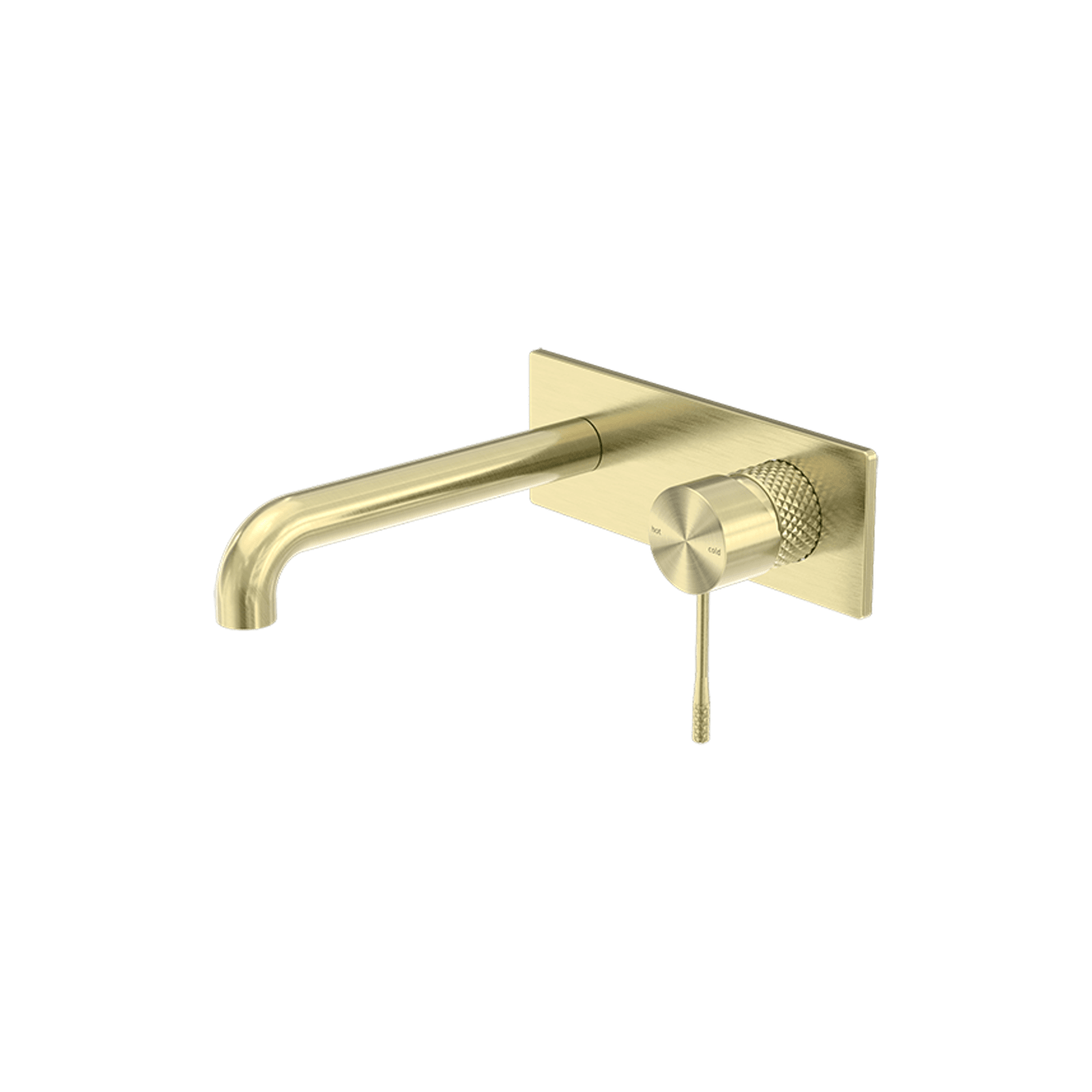 Opal Wall Basin/Bath Mixer 185mm Brushed Gold gallery detail image