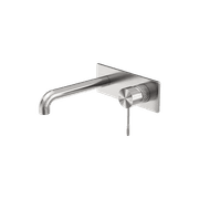 Opal Wall Basin/Bath Mixer 120mm Brushed Nickel gallery detail image