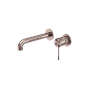 Opal Wall Basin/Bath Mixer Separate Back Plate 120mm Brushed Bronze gallery detail image