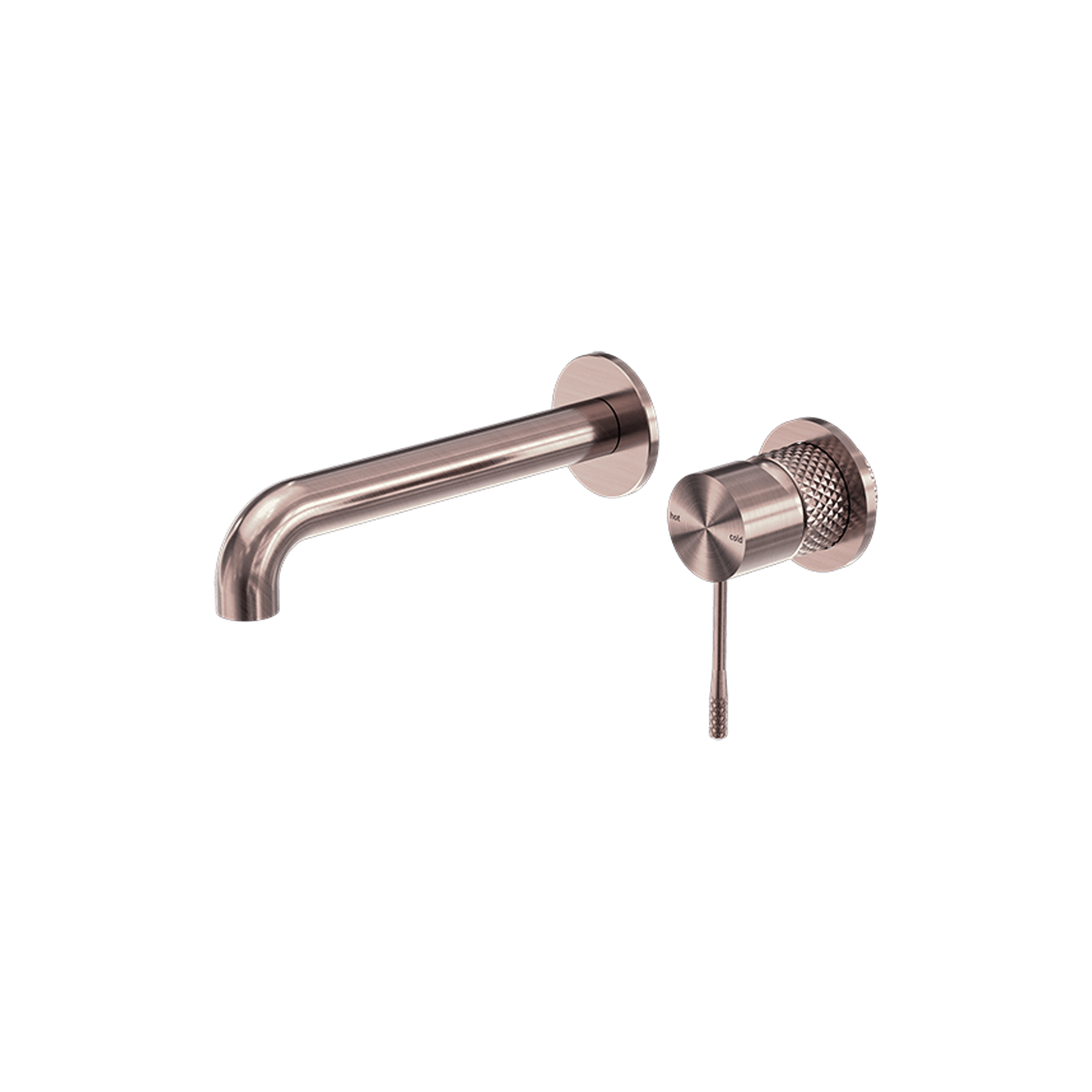 Opal Wall Basin/Bath Mixer Separate Back Plate 160mm Brushed Bronze gallery detail image