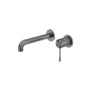 Opal Wall Basin/Bath Mixer Separate Back Plate 185mm Graphite gallery detail image
