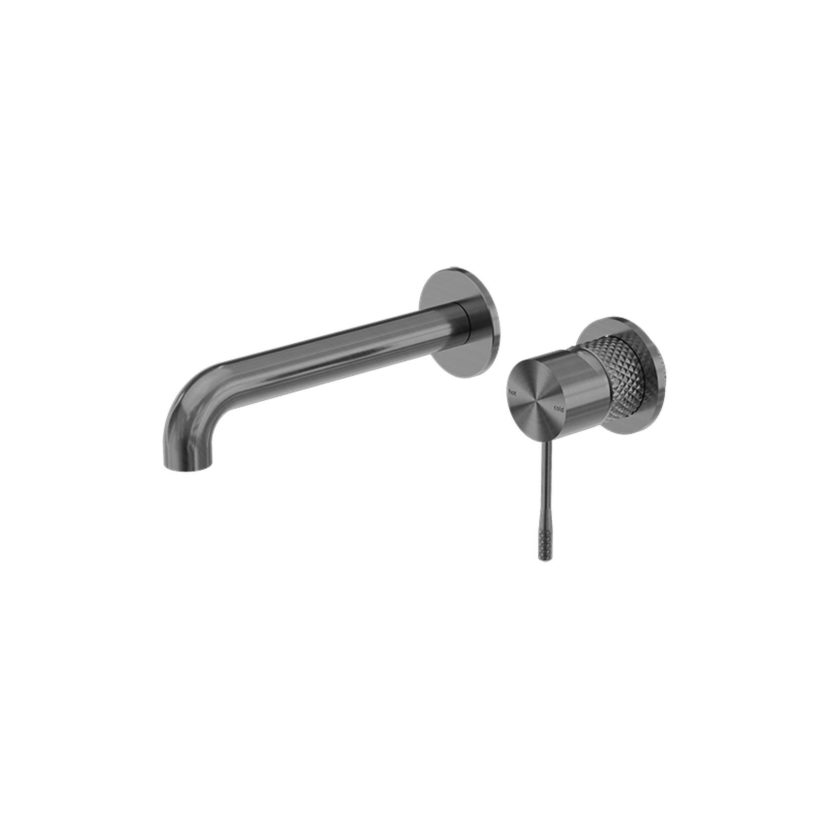 Opal Wall Basin/Bath Mixer Separate Back Plate 230mm Graphite gallery detail image