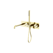 Opal Shower System With Spout 230mm Brushed Gold gallery detail image