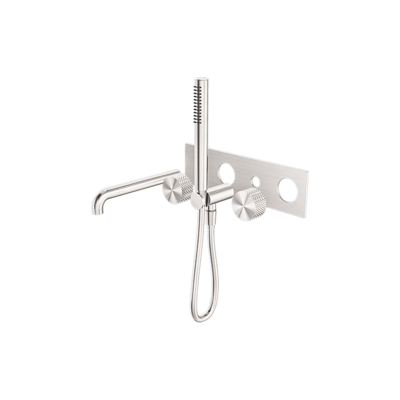 Opal Shower System With Spout 250mm Kit Brushed Nickel gallery detail image