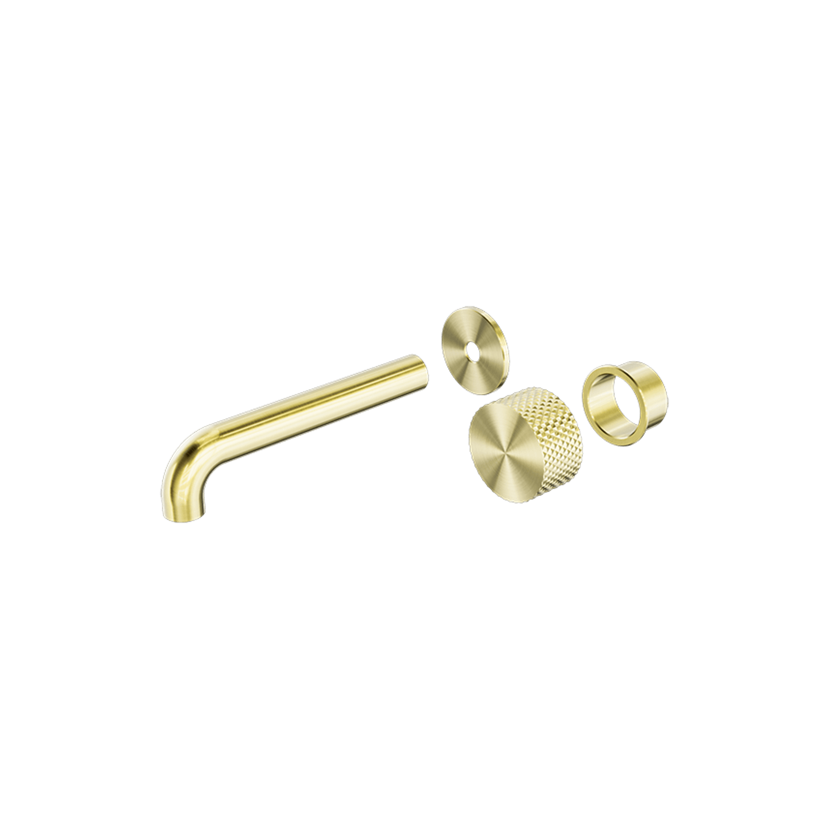 Opal Wall Basin/Bath Set 120mm Kit Brushed Gold gallery detail image
