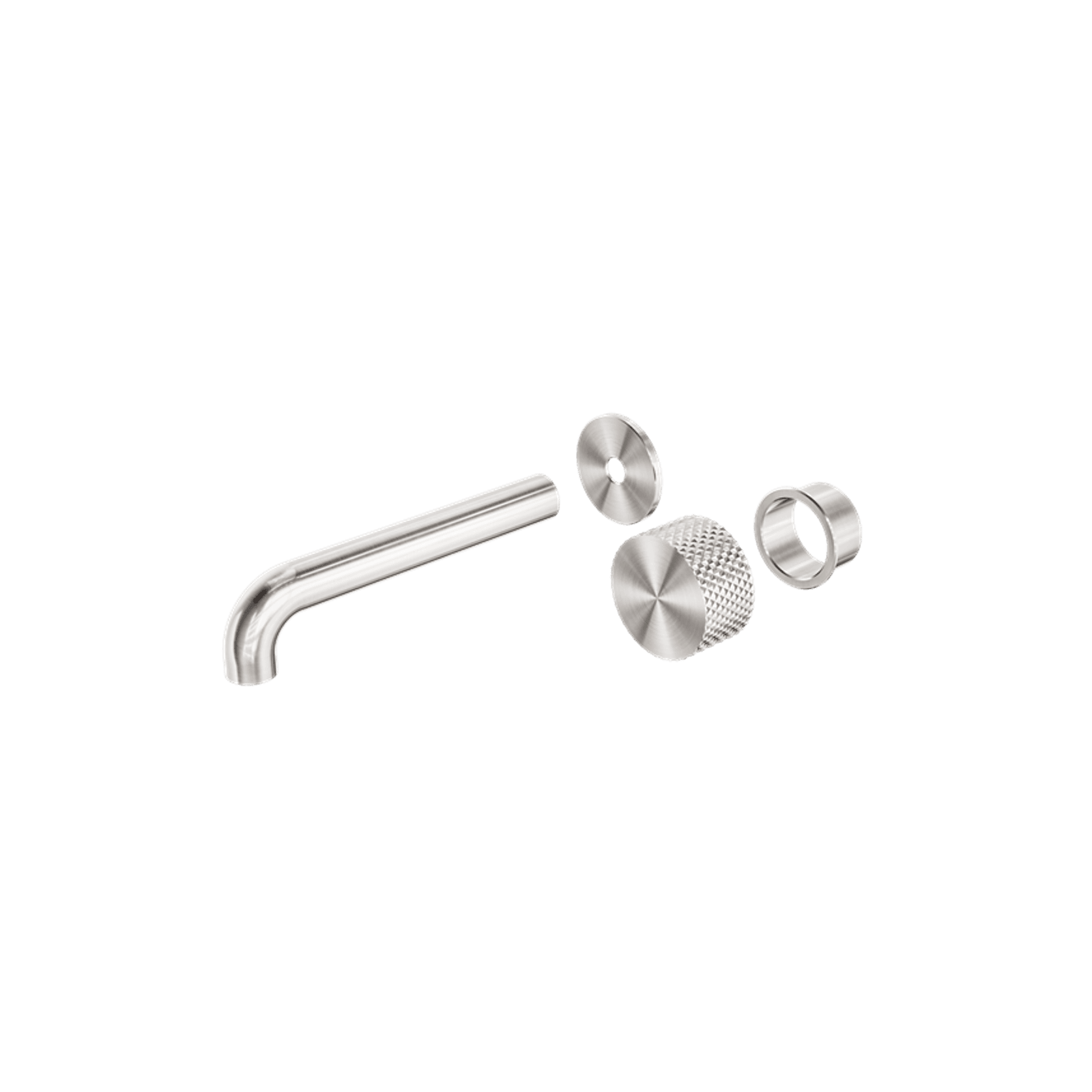Opal Wall Basin/Bath Set 185mm Kit Brushed Nickel gallery detail image