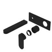 Ecco Wall Basin/Bath Mixer Trim Kits Only Matte Black gallery detail image