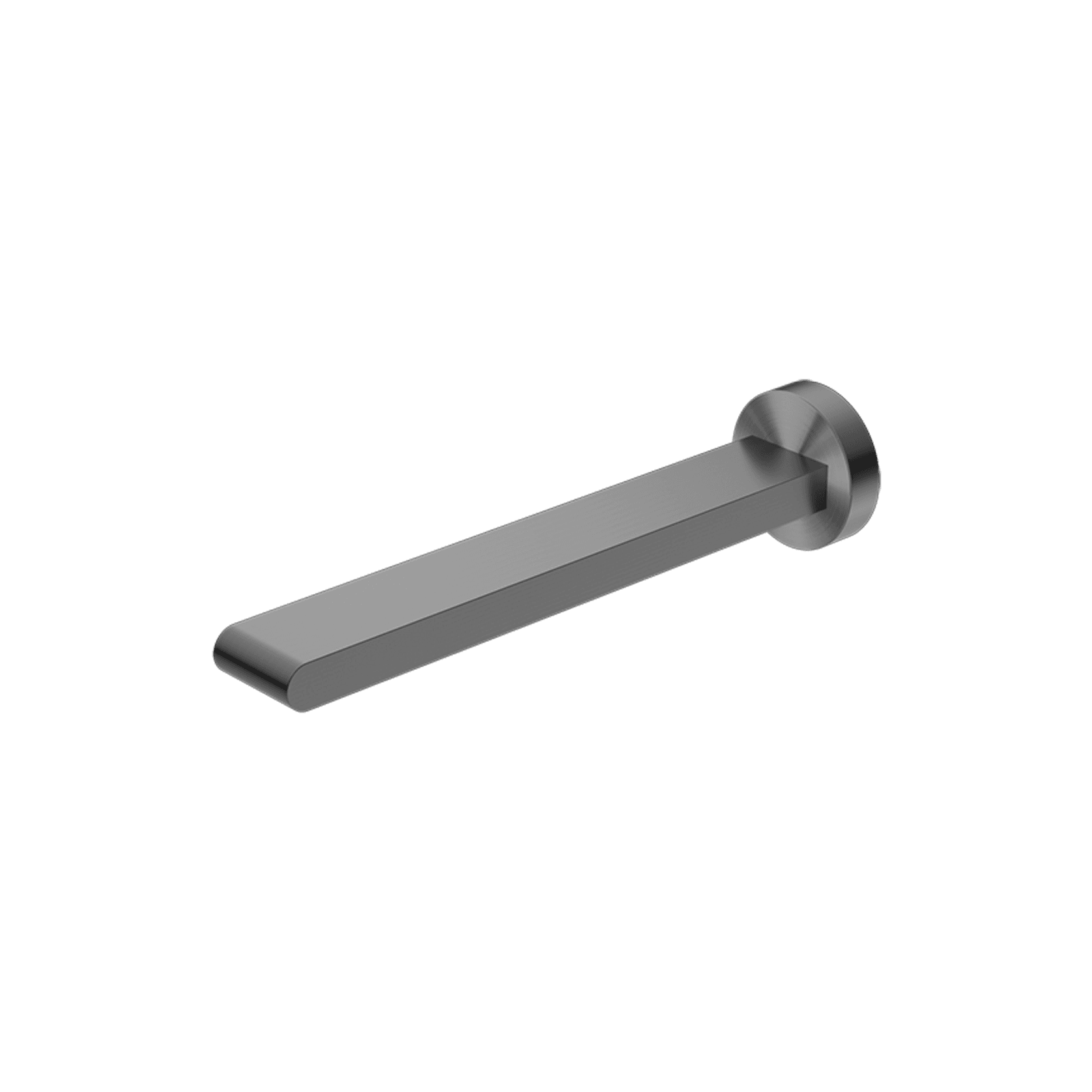 Bianca Fixed Bath Spout 240mm | Gun Metal gallery detail image