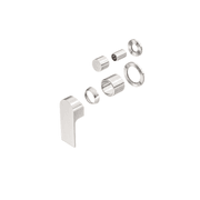 Bianca Shower Mixer & Divertor Back Plate | Brushed Nickel gallery detail image