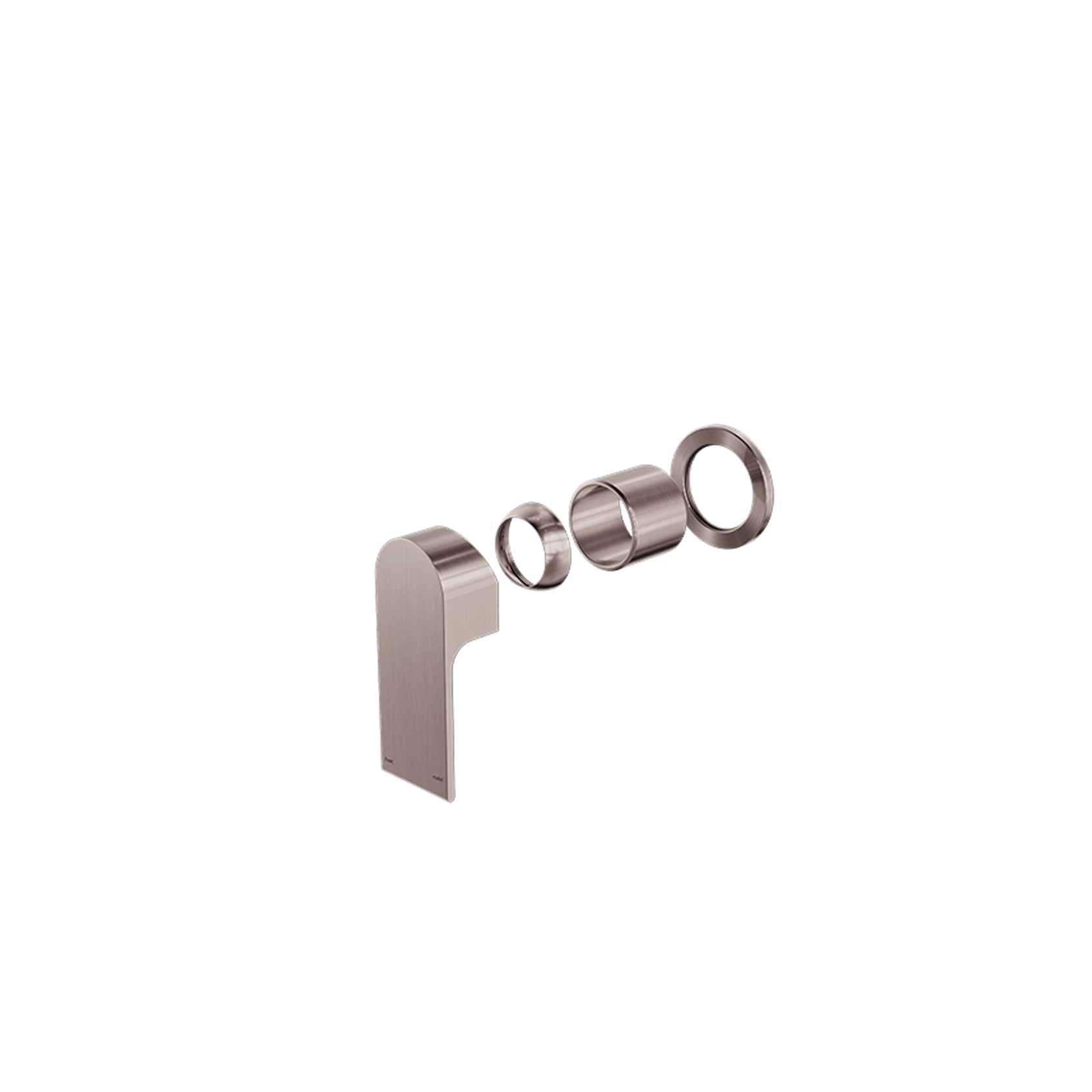 Bianca Shower Mixer 60mm Plate Trim Kits | Brushed Bronze gallery detail image