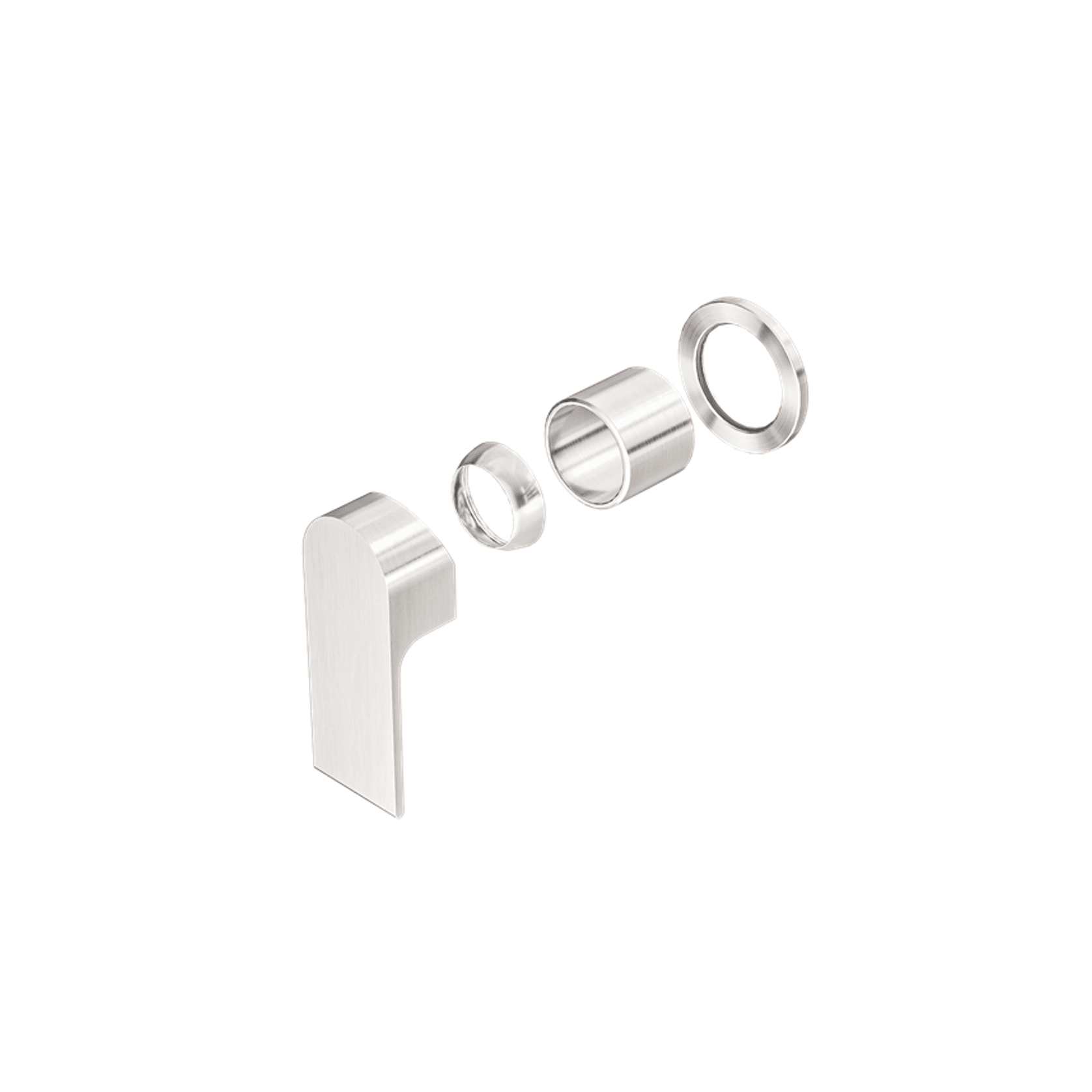Bianca Shower Mixer 60mm Plate Trim Kits | Brushed Nickel gallery detail image