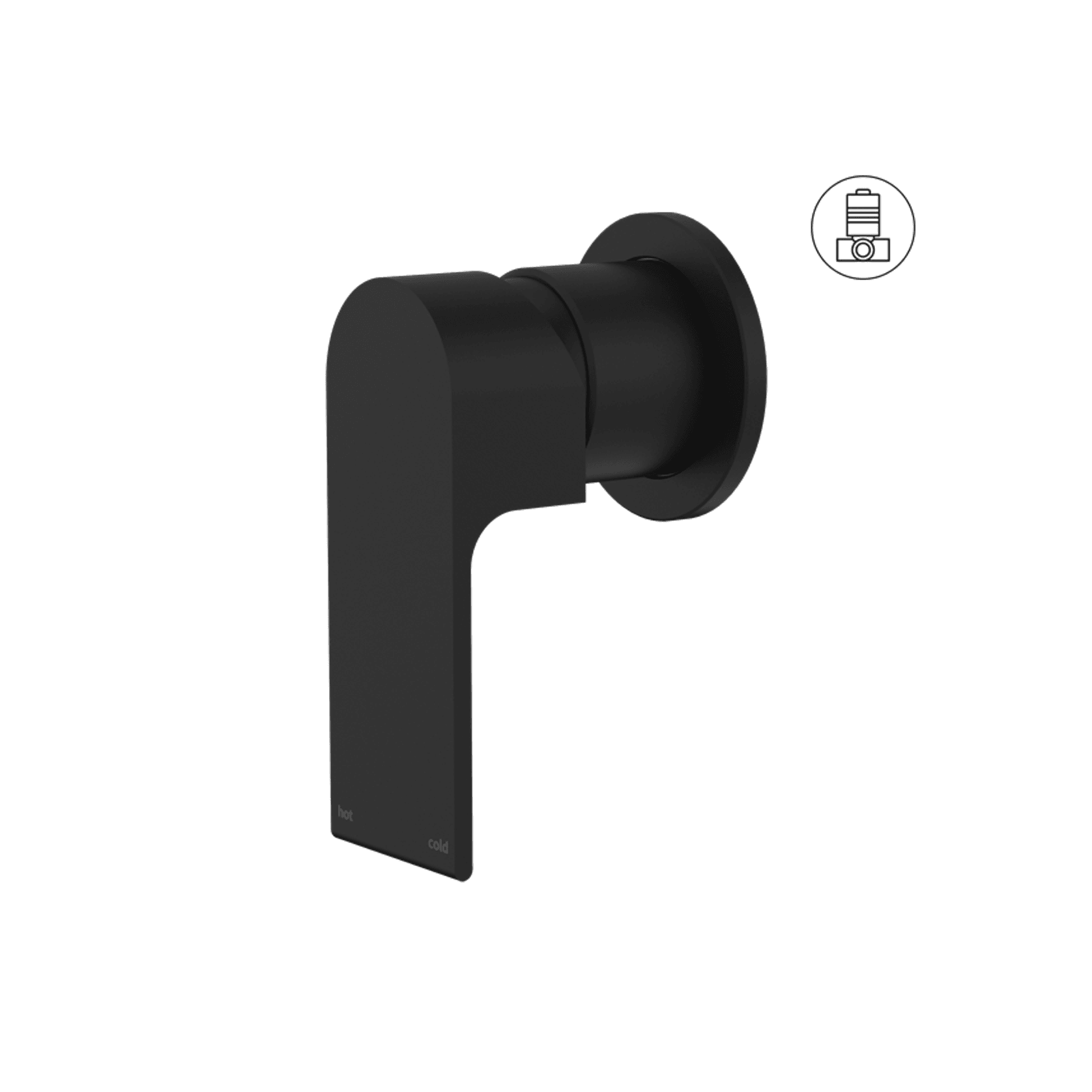 Bianca Shower Mixer 60mm Plate | Matte Black gallery detail image