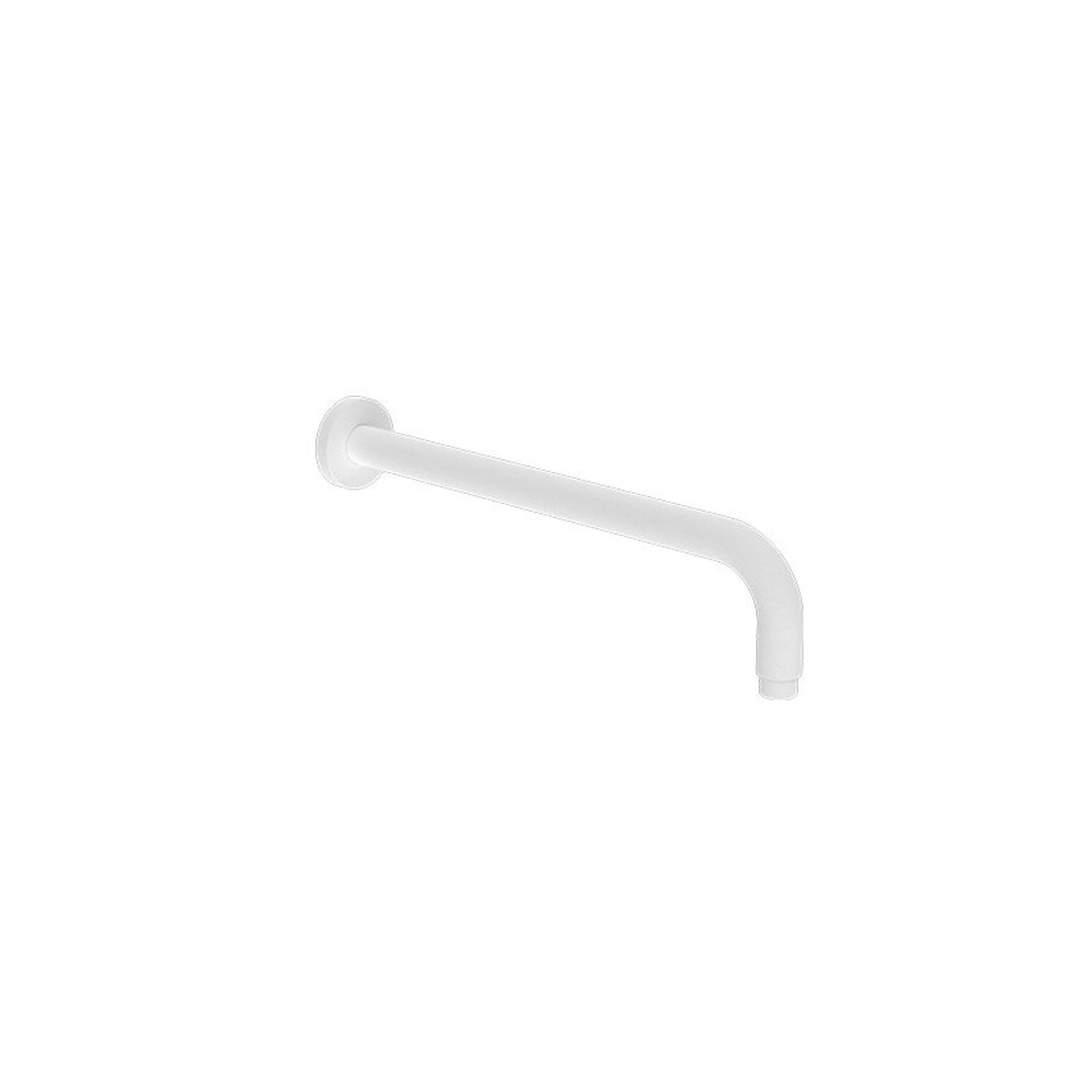 Round Shower Arm 500mm Length Matte White gallery detail image