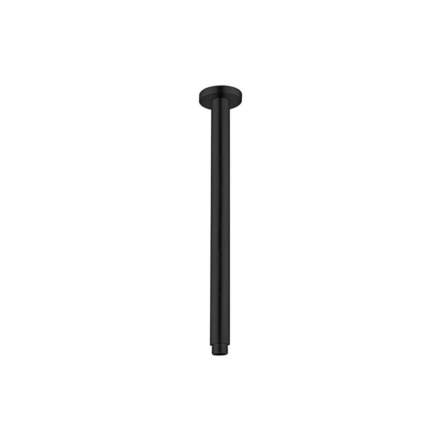 Round Ceiling Arm 450mm Length Matte Black gallery detail image