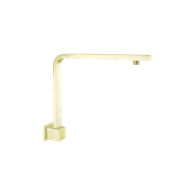 Square Swivel Shower Arm Brushed Gold gallery detail image