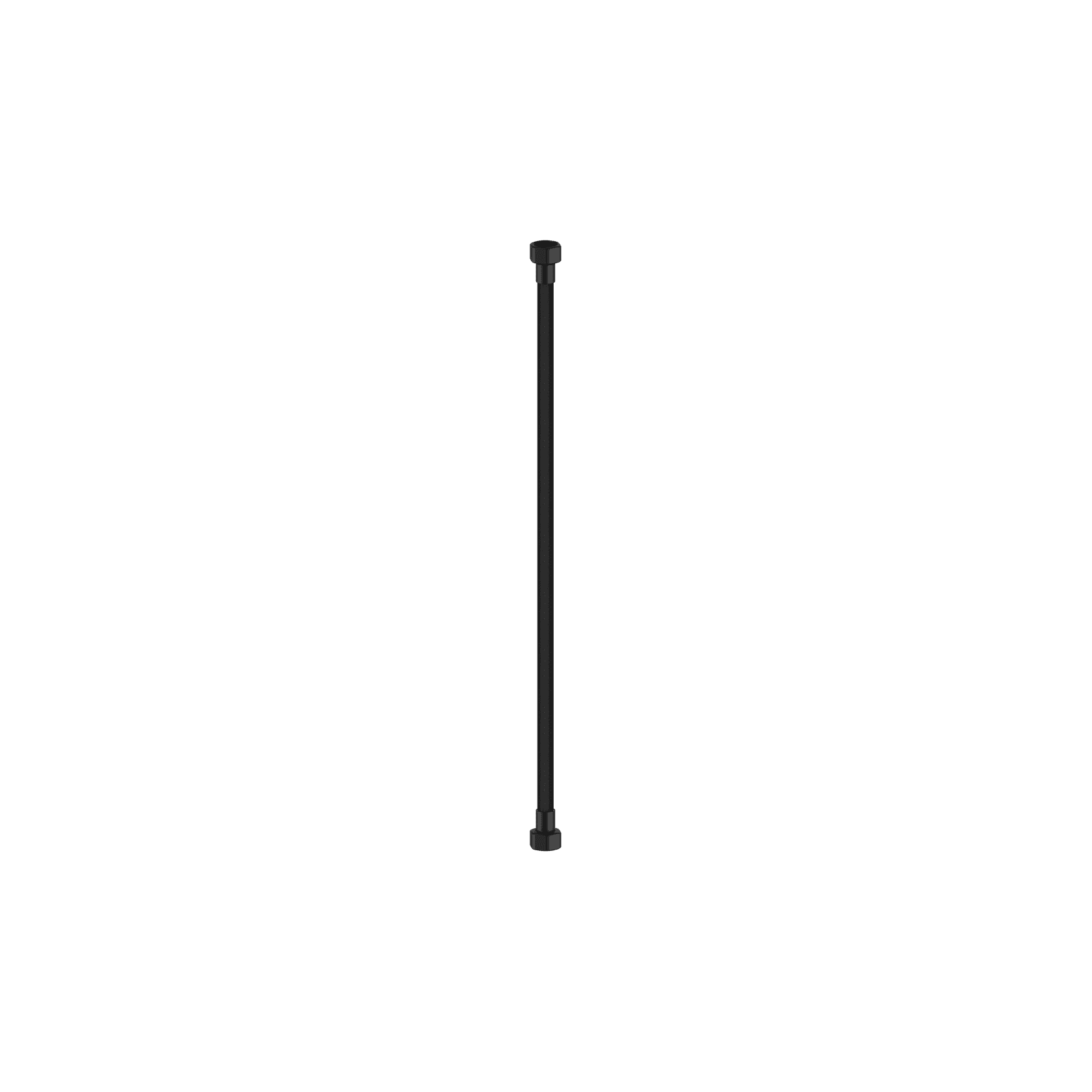 500mm Premium G1/2 Female Flixble Water  Connector Hose Matte Black gallery detail image
