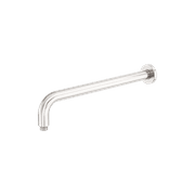 Zen SS316L Round Shower Arm 400mm Length | Brushed Nickel gallery detail image