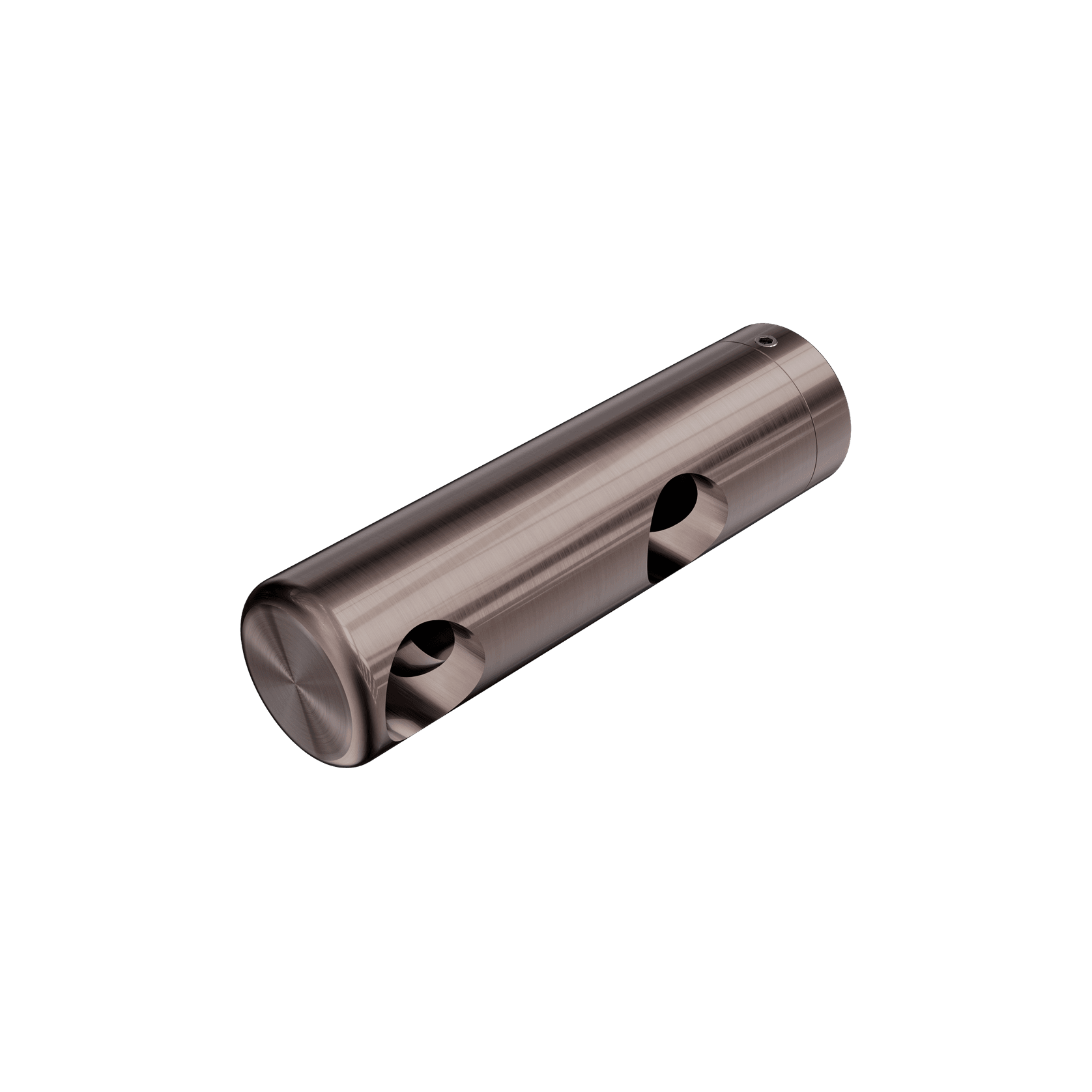 Mecca Care Make Your Own 25mm Grab Rail Double Towel Bracket Left Brushed Bronze gallery detail image