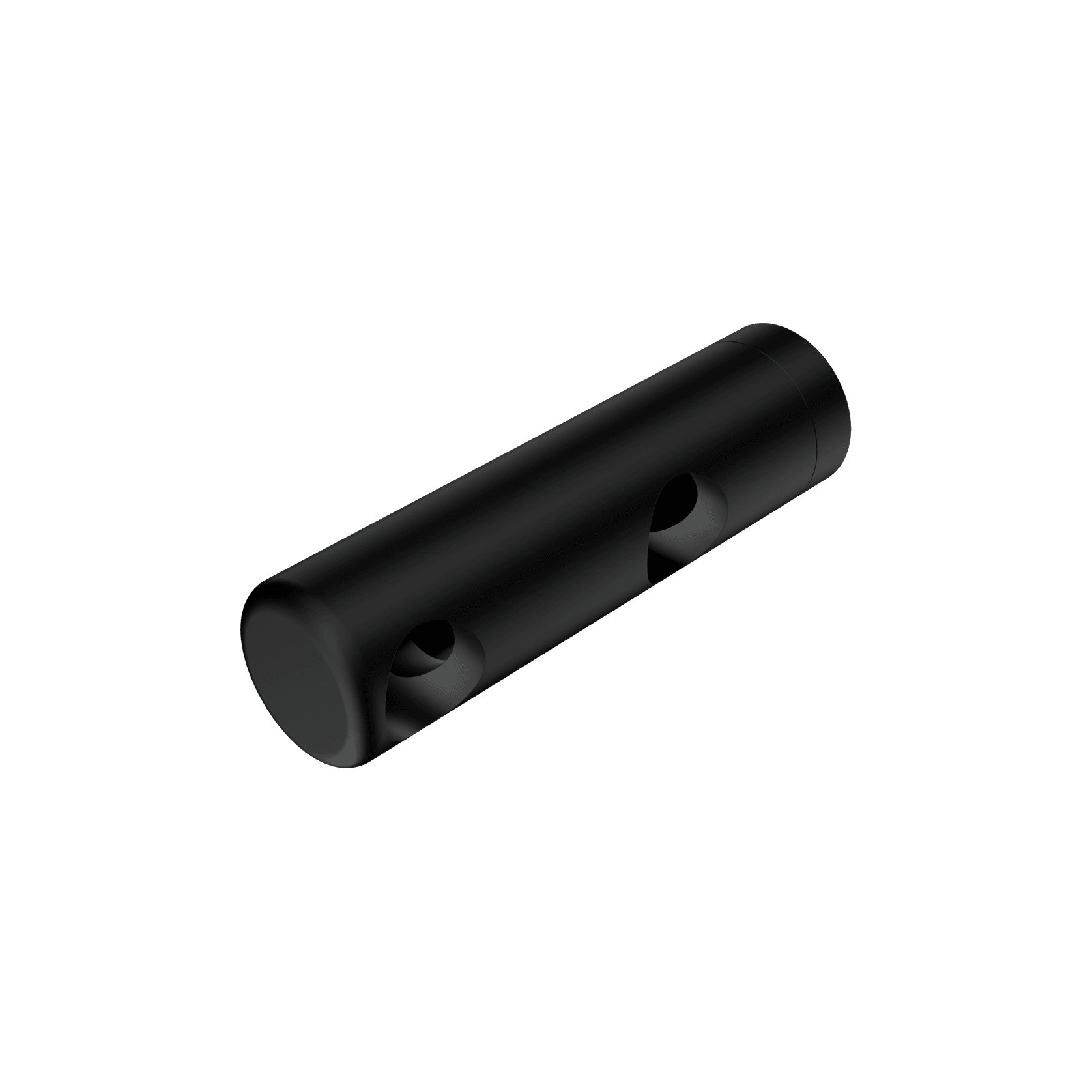 Mecca Care Make Your Own 25mm Grab Rail Double Towel Bracket Left Matte Black gallery detail image