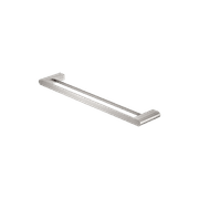 Bianca Double Towel Rail 600mm | Brushed Nickel gallery detail image