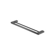 Bianca Double Towel Rail 600mm | Gun Metal gallery detail image