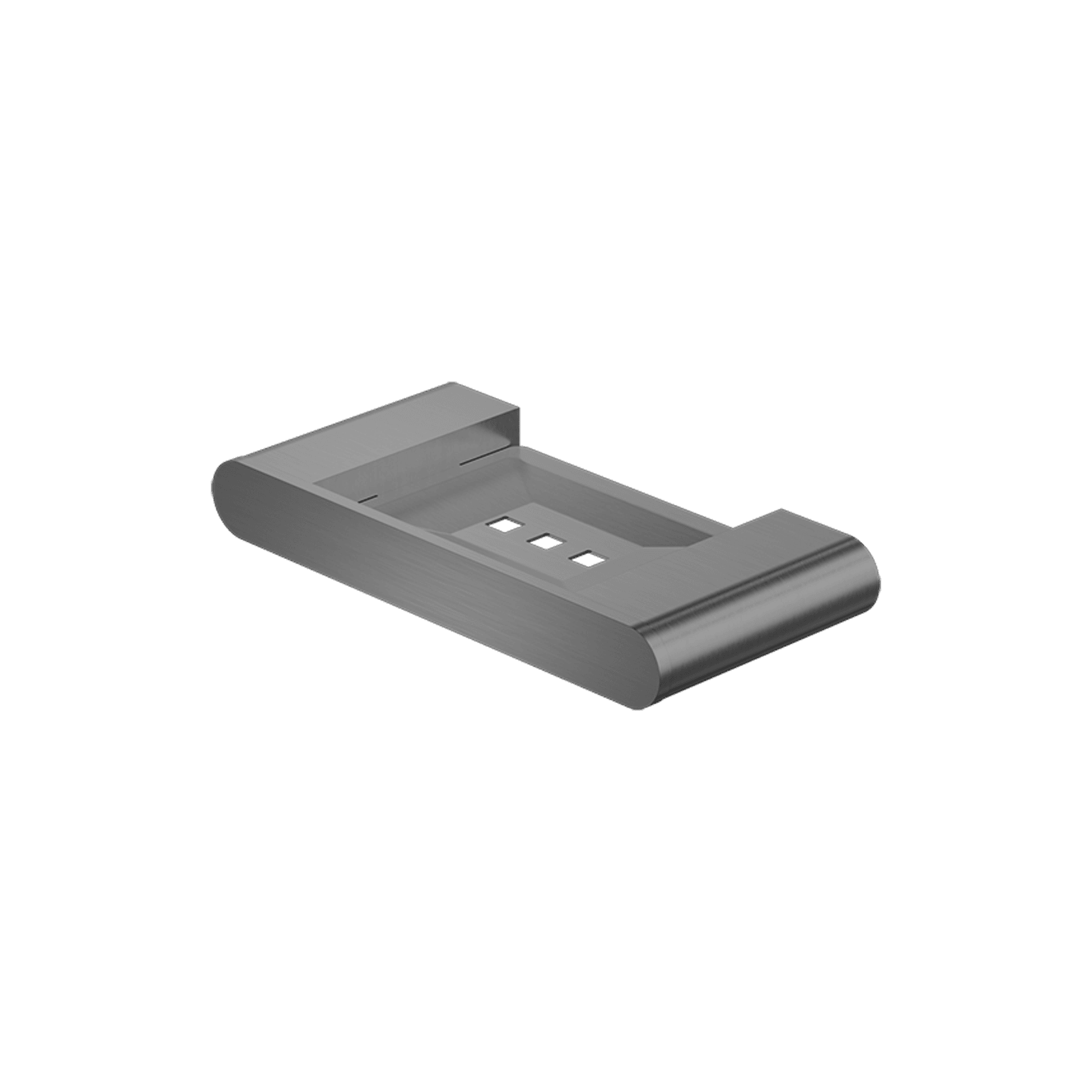 Bianca Soap Dish Holder | Gun Metal gallery detail image