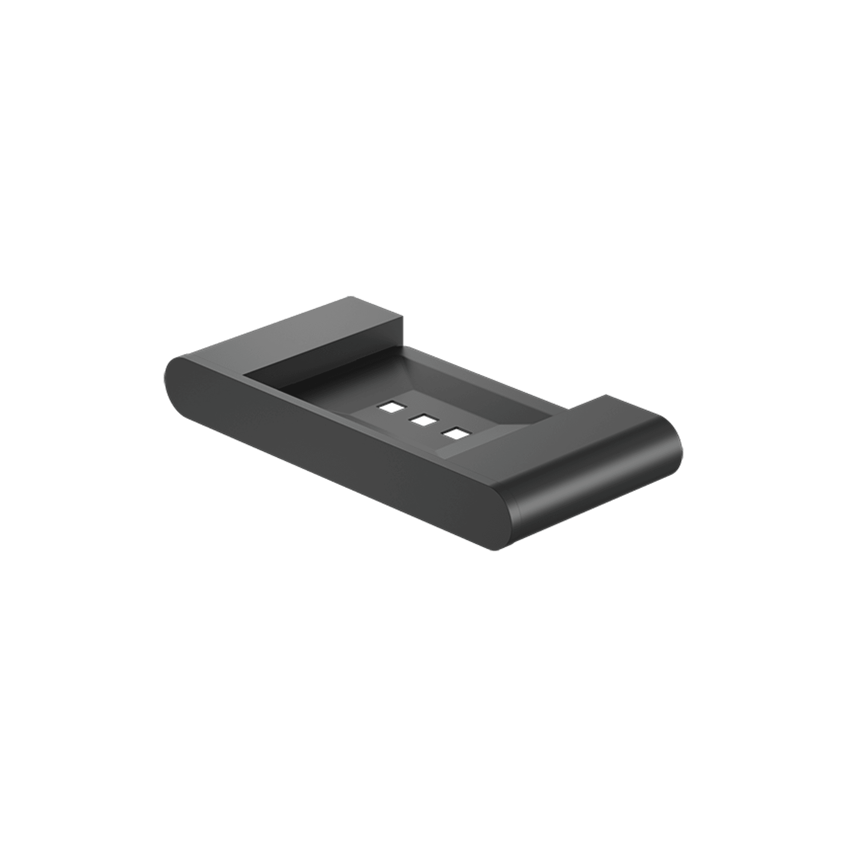 Bianca Soap Dish Holder | Matte Black gallery detail image