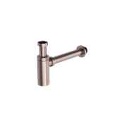 40mm Round Bottle Trap Brushed Bronze gallery detail image