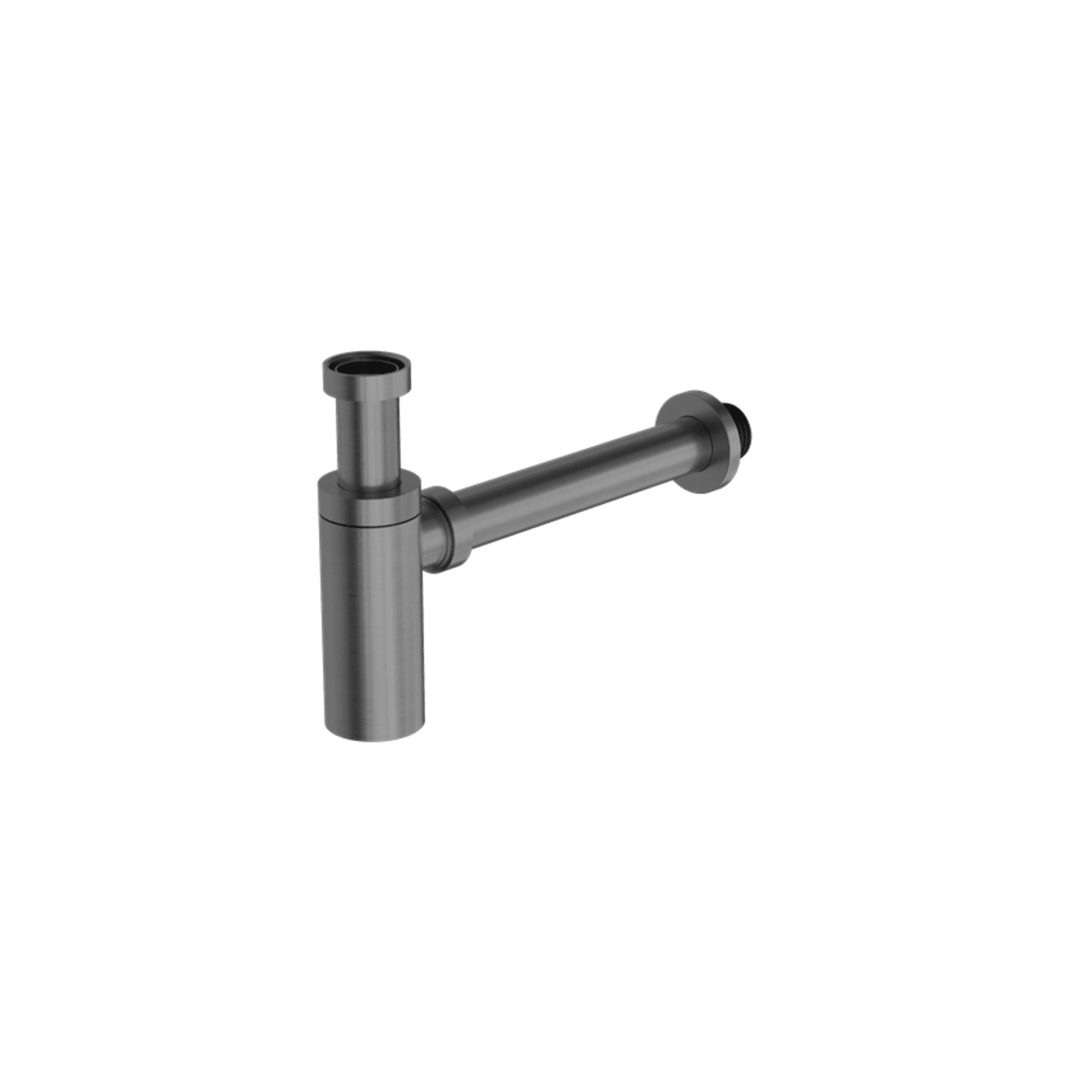 40mm Round Bottle Trap Graphite gallery detail image