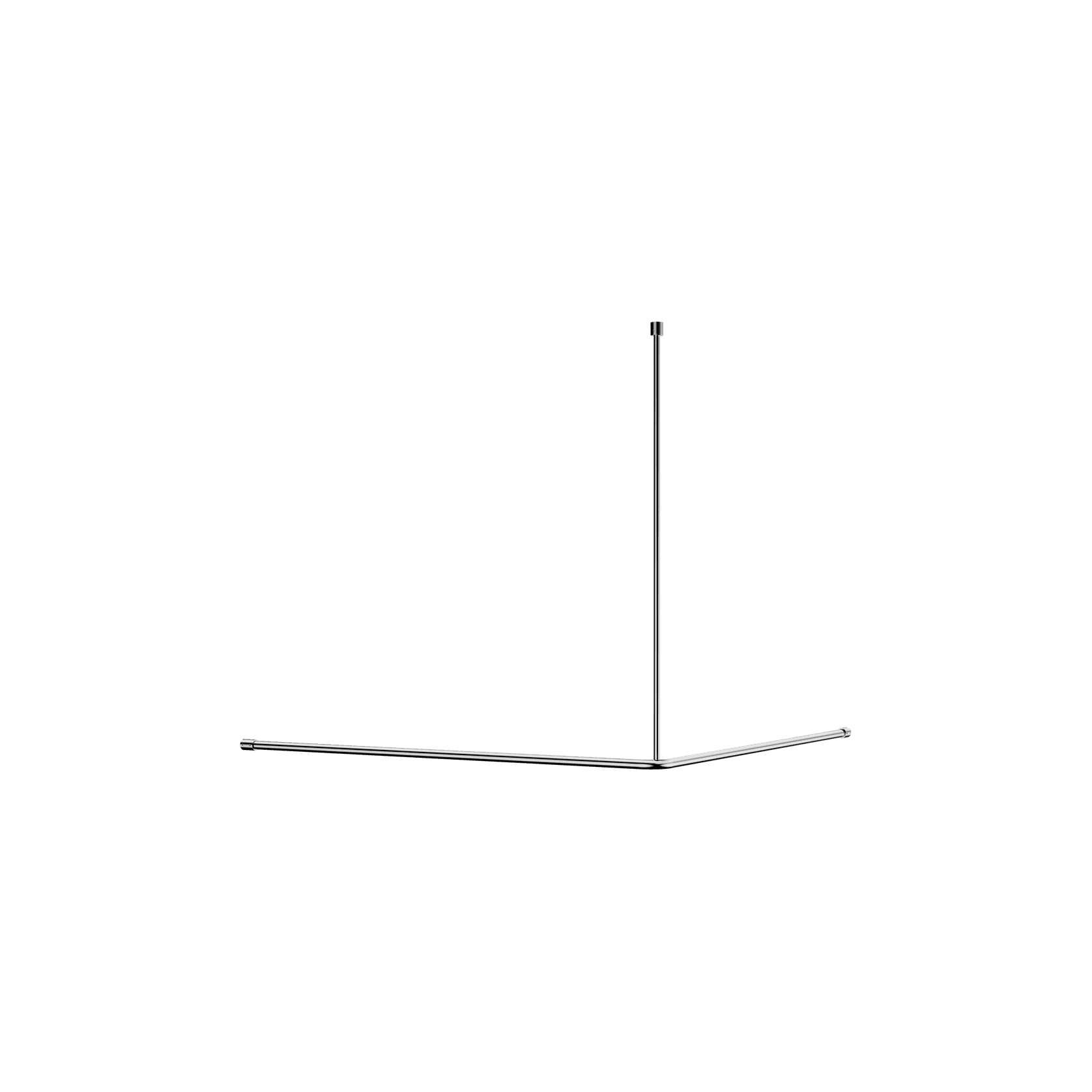 Mecca Care Curtain Rail 1200x1200mm 90 Degree Chrome gallery detail image