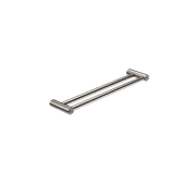 Mecca Care 25mm Double Towel Grab Rail 600mm Brushed Nickel gallery detail image