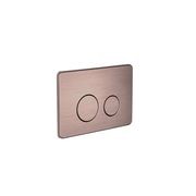 In Wall Toilet Push Plate Brushed Bronze gallery detail image