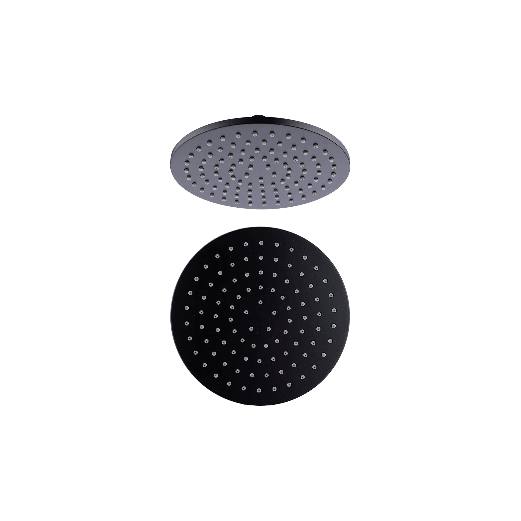 200mm Round Shower Head Matte Black gallery detail image