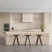 Ondulato Vein Cut Unfilled Travertine Benchtop gallery detail image