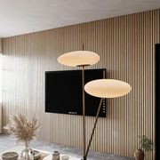 WOODFLEX Flexible Acoustic Wood Slat Wall Panel, Oak Veneer - 2700mm x 600mm gallery detail image