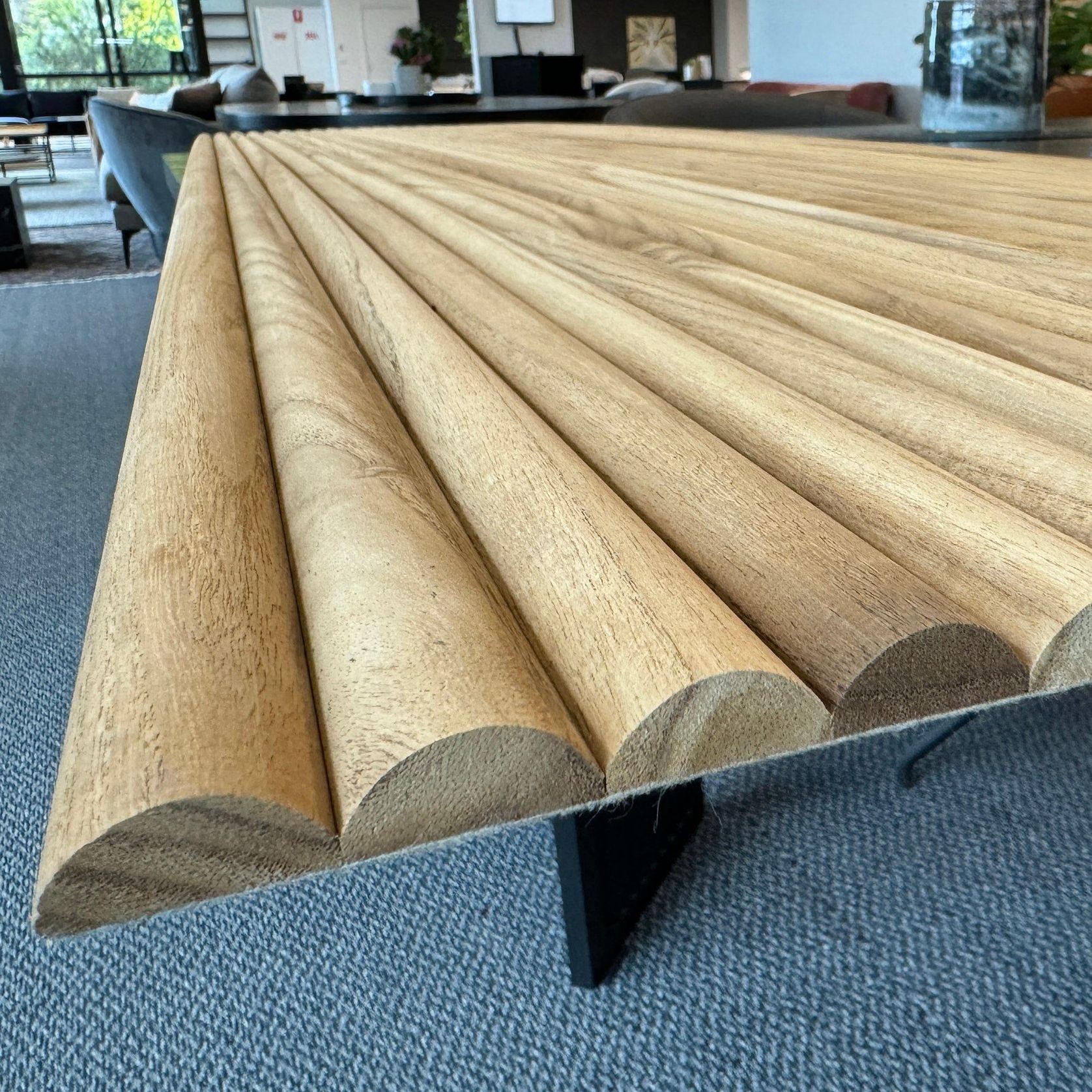 WOODFLEX Flexible Solid Paulownia Wood Slat Wall Panel gallery detail image