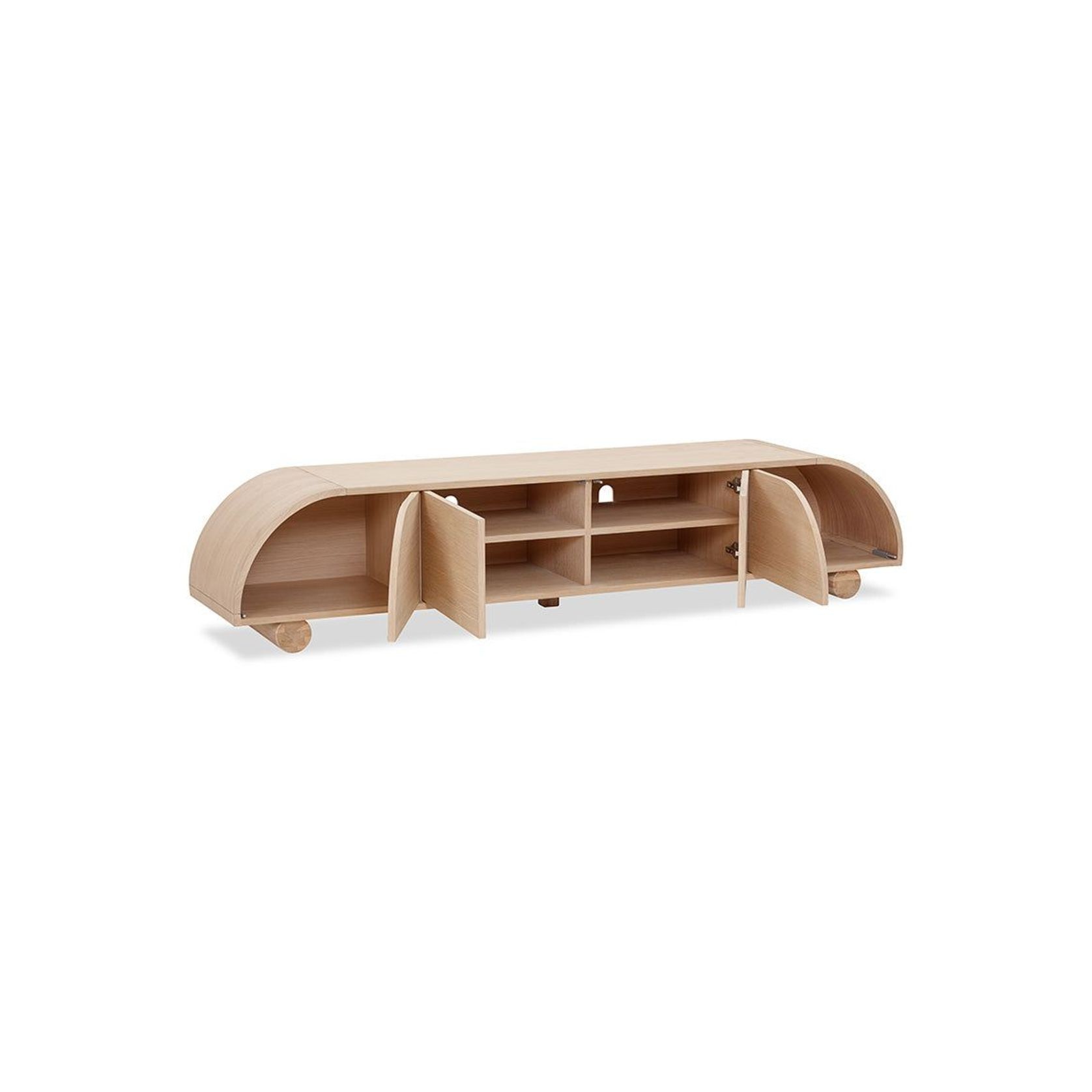 Muse Entertainment Unit 210cm - Oak gallery detail image