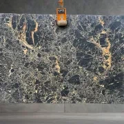 Portoro Gold Marble Benchtop gallery detail image