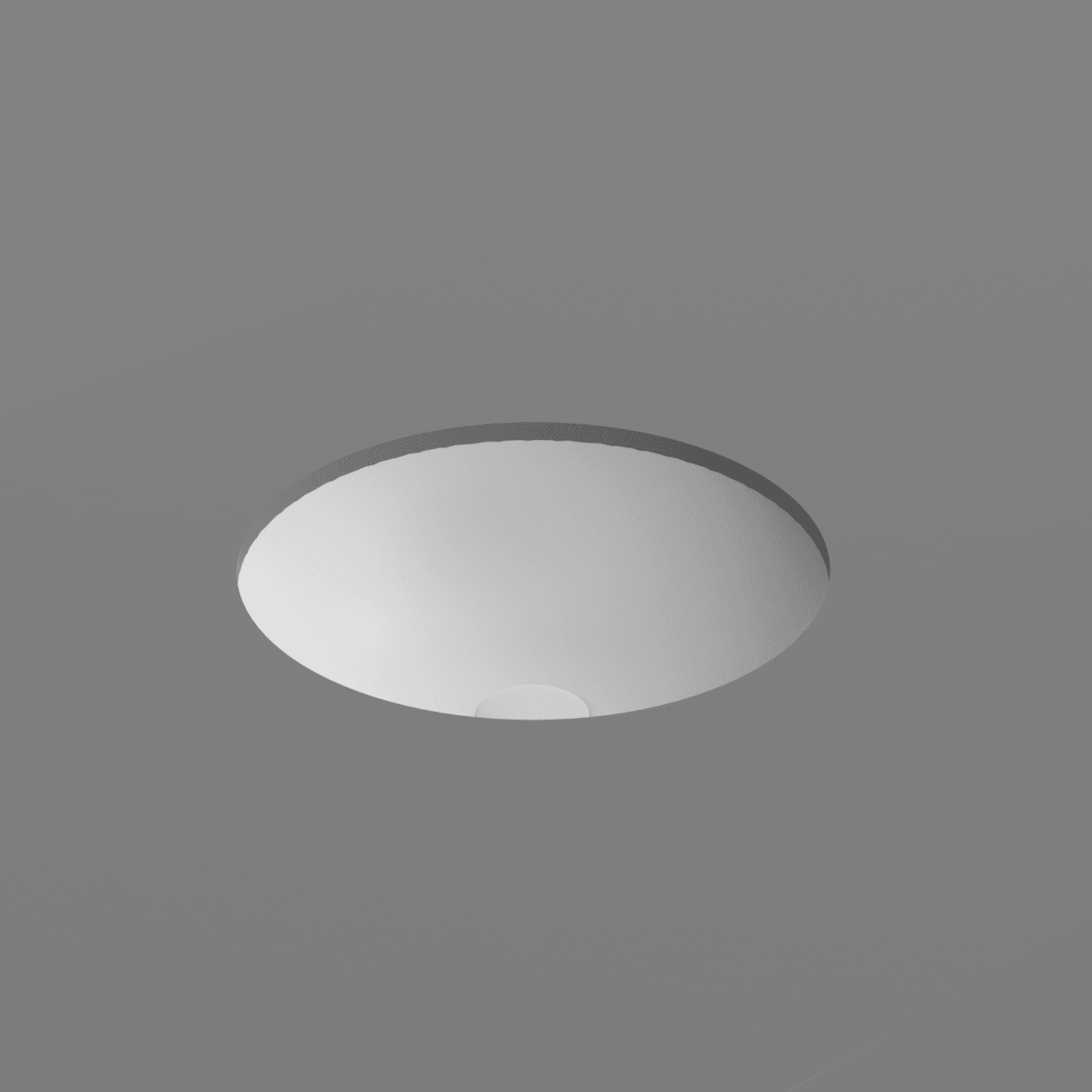 Pura 40 Round Undermount Basin Matt White gallery detail image