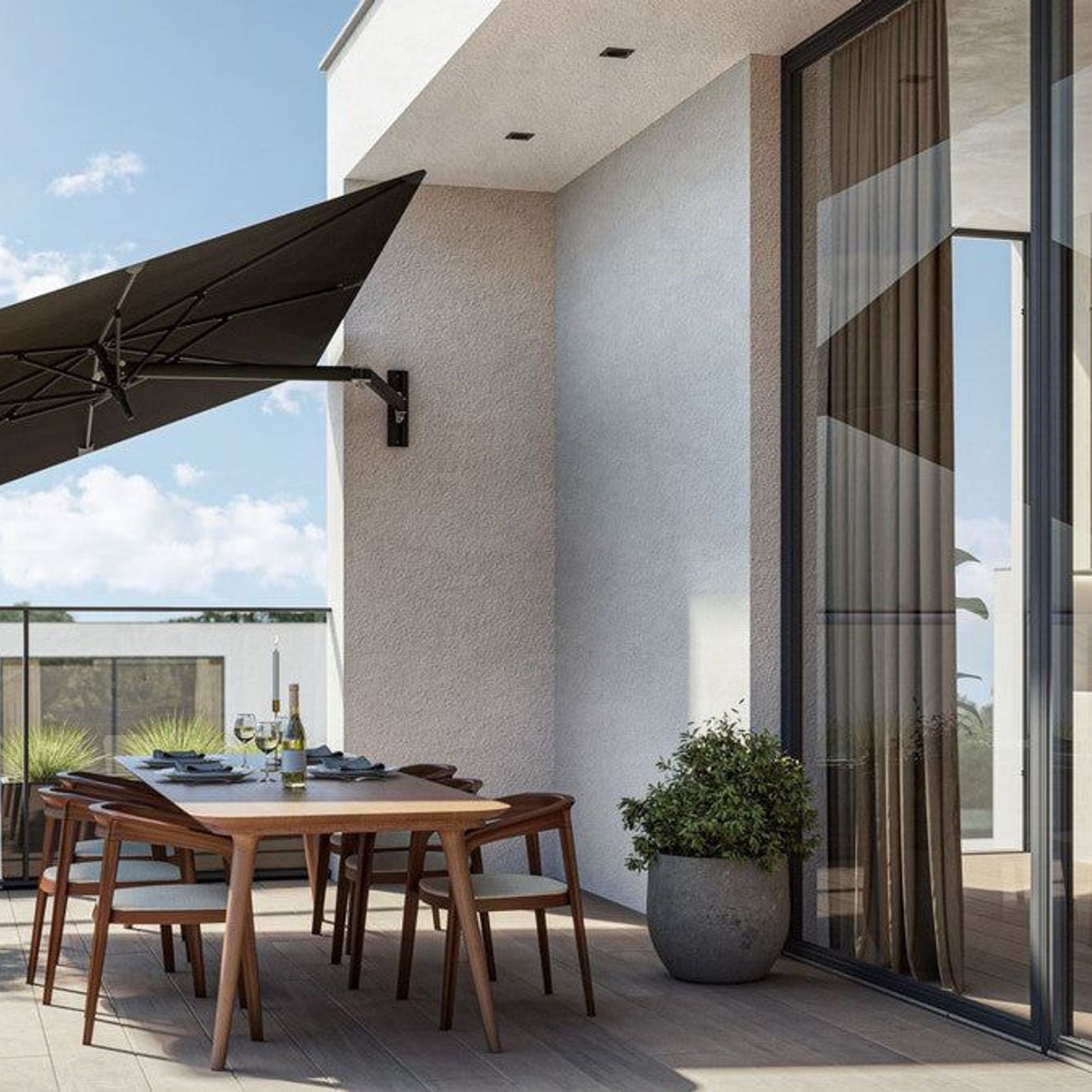 Umbrosa Paraflex Ux Wallmounted Umbrella gallery detail image