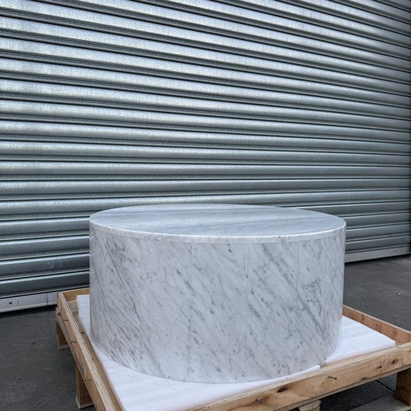 Rounded Coffee Table - Carrara Marble | Natural Stone Co. gallery detail image