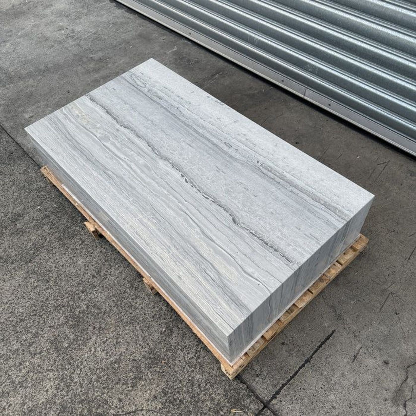 Block Coffee Table - Blue Travertine - Large | Natural gallery detail image