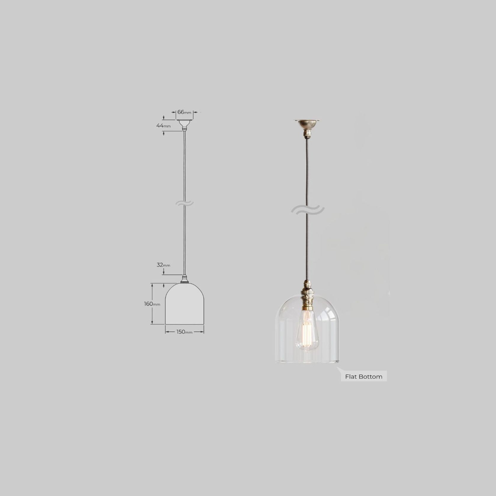 Frieda Coloured Glass Pendant gallery detail image